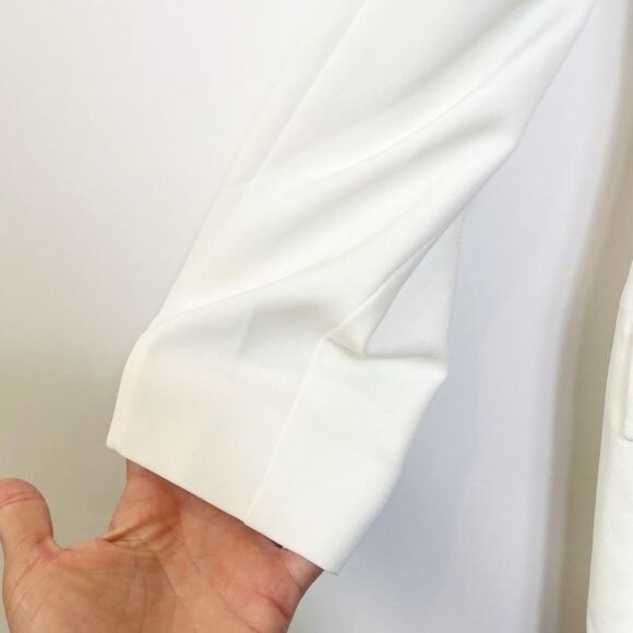 The Drop Womens Blake White Ivory Long Blazer Single Button NWT Size Large - Picture 9 of 14